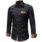 Casual Slim Solid Long Men Shirt