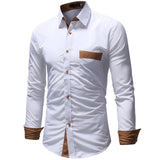 Casual Slim Solid Long Men Shirt