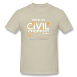 Gift Clothing T-Shirt Men Civil Engineer