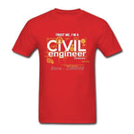 Gift Clothing T-Shirt Men Civil Engineer