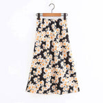 Chic floral print women skirt