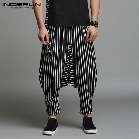 INCERUN Stylish S-5XL Cross-pants