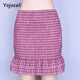 Summer pliad ruffled skirt