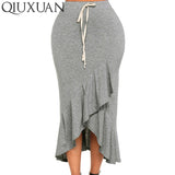 Summer Grey Asymmetrical skirt