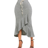 Summer Grey Asymmetrical skirt