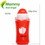 550ml Baby Feeding Soft Straw Bottles