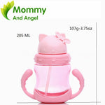 Cats 250ml Baby Feeding Straw Bottle