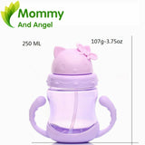 Cats 250ml Baby Feeding Straw Bottle