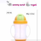 250ml Baby Feeding Straw Bottles